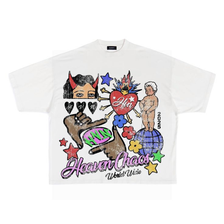 CHAOS GRAPHIC TEE WHITE