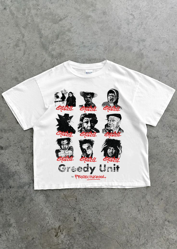 GREEDY UNIT Graphic T-Shirt Black